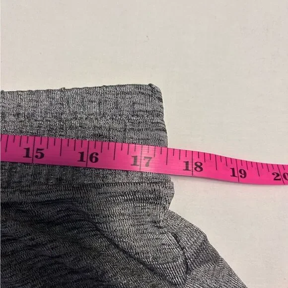 JM Collection Wide Leg Pants Womens Silver Shiny Pull On Stretch size XL - Picture 7 of 8